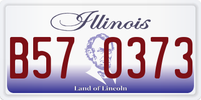IL license plate B570373