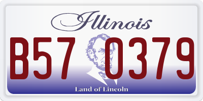 IL license plate B570379