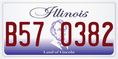 IL license plate B570382
