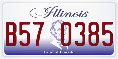 IL license plate B570385