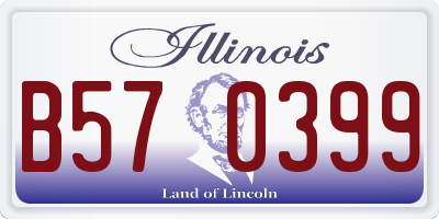IL license plate B570399