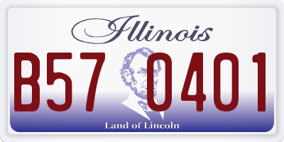 IL license plate B570401