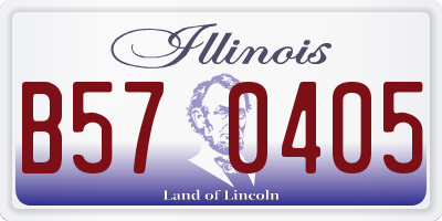 IL license plate B570405