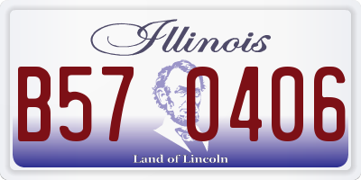 IL license plate B570406
