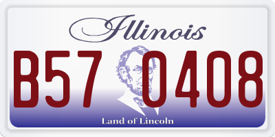 IL license plate B570408