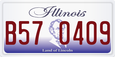IL license plate B570409