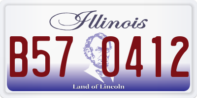 IL license plate B570412