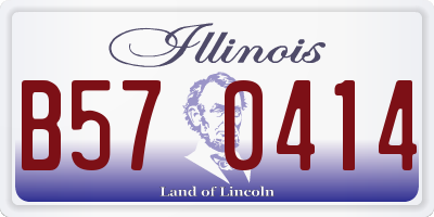 IL license plate B570414