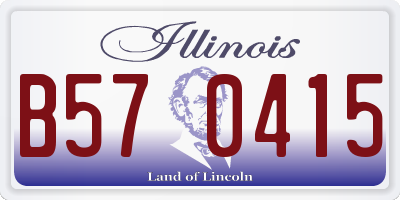 IL license plate B570415
