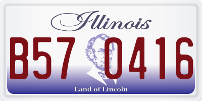 IL license plate B570416