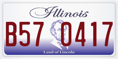 IL license plate B570417