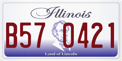 IL license plate B570421