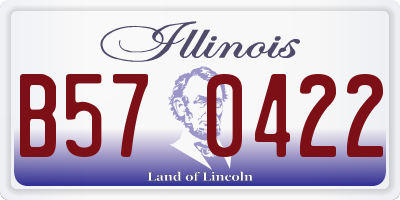 IL license plate B570422