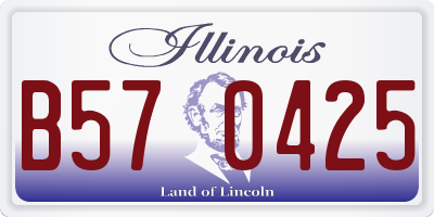 IL license plate B570425