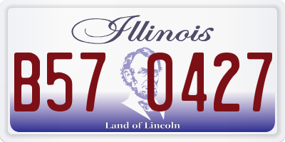 IL license plate B570427