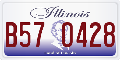 IL license plate B570428