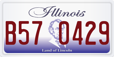 IL license plate B570429