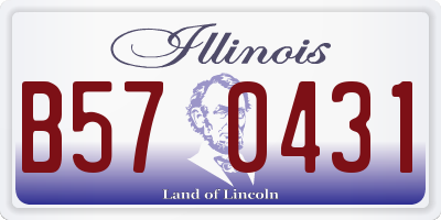 IL license plate B570431