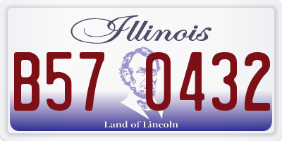 IL license plate B570432