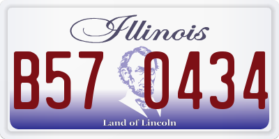 IL license plate B570434