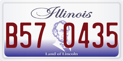 IL license plate B570435