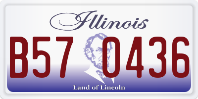 IL license plate B570436