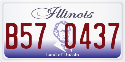 IL license plate B570437