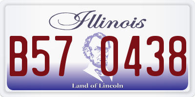 IL license plate B570438