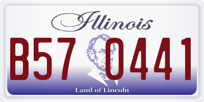 IL license plate B570441