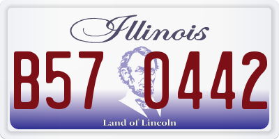 IL license plate B570442