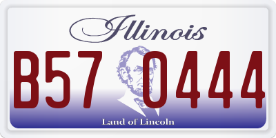 IL license plate B570444