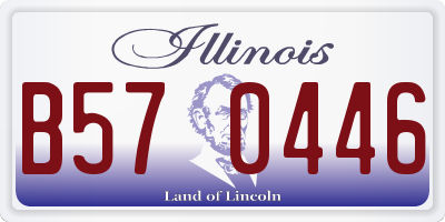 IL license plate B570446
