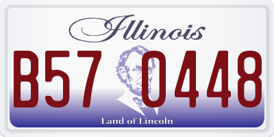 IL license plate B570448