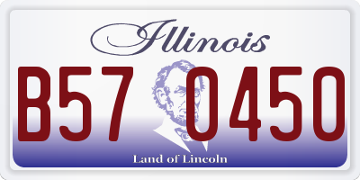 IL license plate B570450