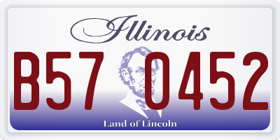 IL license plate B570452