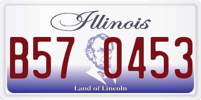 IL license plate B570453