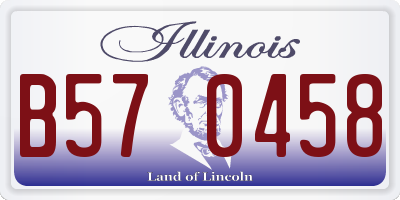 IL license plate B570458