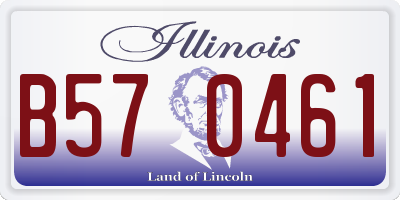 IL license plate B570461