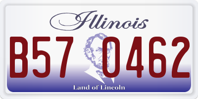 IL license plate B570462