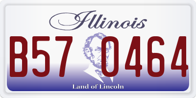 IL license plate B570464