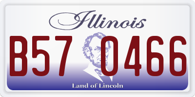 IL license plate B570466