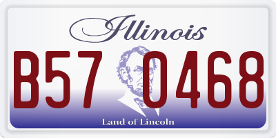 IL license plate B570468