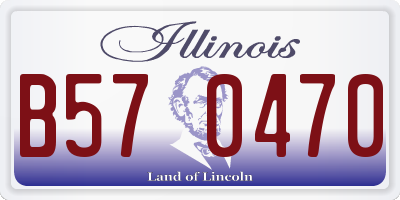 IL license plate B570470