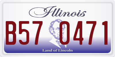 IL license plate B570471