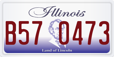 IL license plate B570473