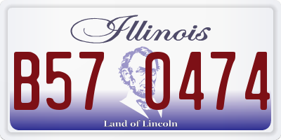 IL license plate B570474