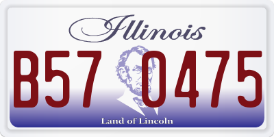 IL license plate B570475