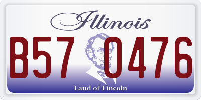 IL license plate B570476
