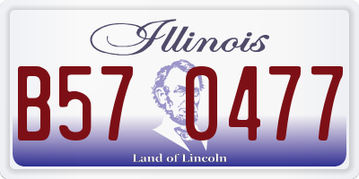 IL license plate B570477