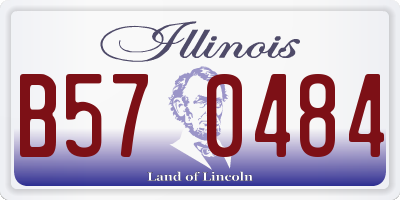 IL license plate B570484